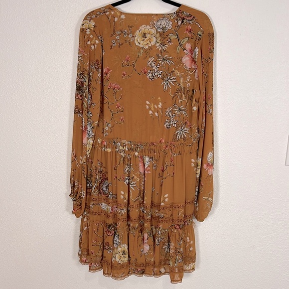 Free People 90s Babydoll Dress | Boho Chic Floral Print Hi-Low Adjustable Waist - Picture 3 of 13